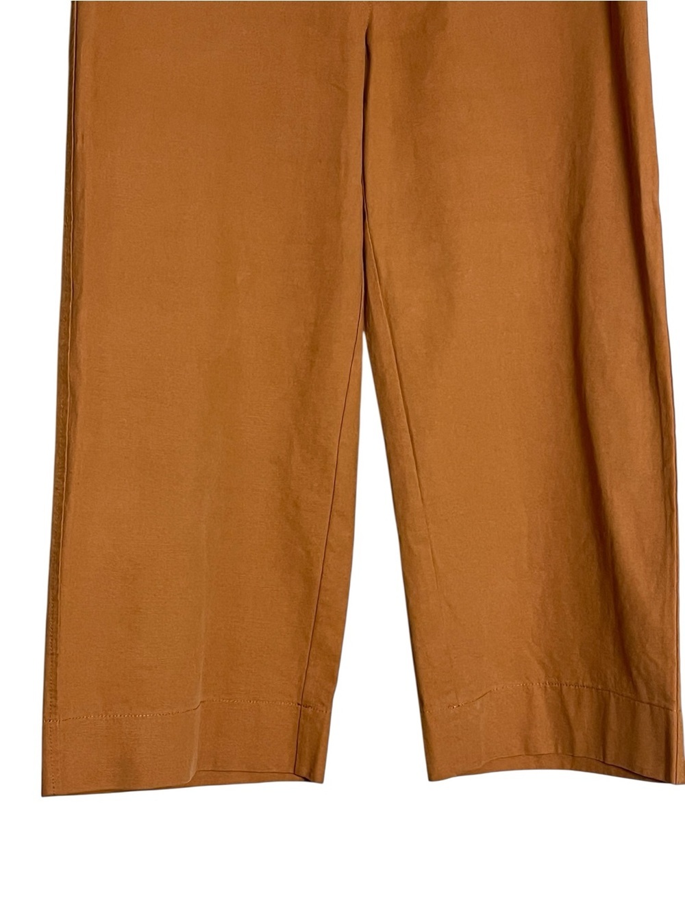 Sundance Voyager Wide Leg Patch Pocket Cropped Pant in Ochre Brown 10 - Picture 6 of 10